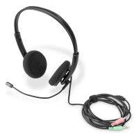 DIGITUS On Ear Office Headset mit Geräuschred. 3,5...