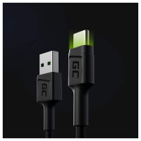 Green Cell USB 3.0 > USB-C (ST-ST) 1,2m Ladekabel LED...