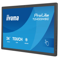 60,5cm/23.8" (1920x1080) iiyama ProLite T2455MSC-B2 16:9 IPS 5ms 120Hz HDMI DisplayPort USB VESA Speaker Touch Webcam Black
