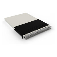 Patchbox patchbox.one Kabeleinzugssystem 30RU/STP (1,8 m) mit 24 Kassetten, Patchkabel Cat. 6a, U/FTP, PoE, Kabel grau