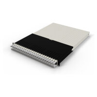 Patchbox patchbox.one Kabeleinzugssystem 30RU/STP (1,8 m) mit 24 Kassetten, Patchkabel Cat. 6a, U/FTP, PoE, Kabel weiß