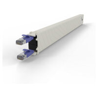 Patchbox patchbox.one Kupferkassette 8RU (0,8 m), Cat. 6a, U/FTP, PoE, violett