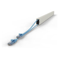Patchbox patchbox.one Kupferkassette 46RU (2,5 m), Cat. 6a, U/UTP, PoE++, blau