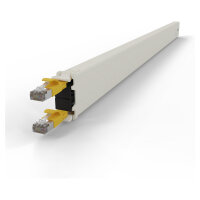 Patchbox patchbox.one Kupferkassette 30RU (1,8 m), Cat. 6a, U/FTP, PoE, gelb