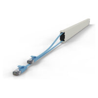 Patchbox patchbox.one Kupferkassette 46RU (2,5 m), Cat. 6a, U/FTP, PoE, blau