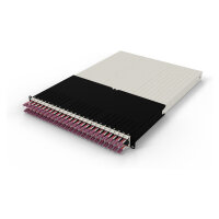 Patchbox patchbox.one Kabeleinzugssystem 30RU/OM4 (1,8 m) mit 24 Kassetten, LWL OM4, LC-LC, Kabel erikaviolett