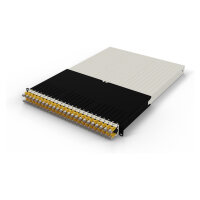 Patchbox patchbox.one Kabeleinzugssystem 30RU/STP (1,8 m) mit 24 Kassetten, Patchkabel Cat. 6a, U/FTP, PoE, Kabel gelb