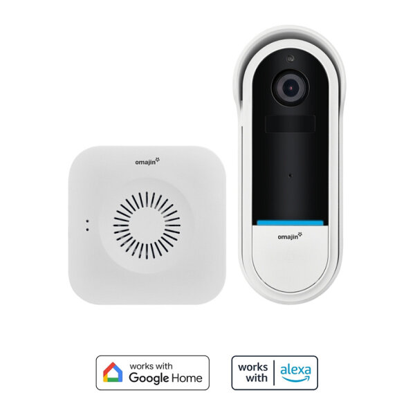 Omajin by Netatmo Kabellose Videotürklingel - Akku - Nachtsicht - inkl. Gong - weiß