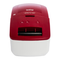 Brother QL-600R Etikettendrucker rot