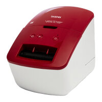 Brother QL-600R Etikettendrucker rot
