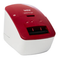 Brother QL-600R Etikettendrucker rot