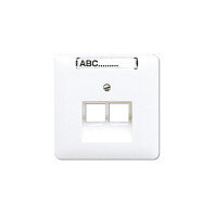 Jung CD 569-2 NAUA WW Abdeckung für zwei IAE/UAE-Dosen