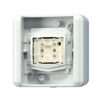 Jung 8471.02LEDW KNX Taster BA 1fach WG - Mittenstellung