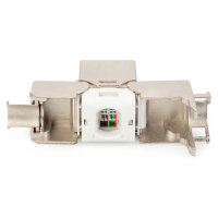 DIGITUS Keystone Jack Cat6A/RJ45->LSA geschirmt 500MHz 4St