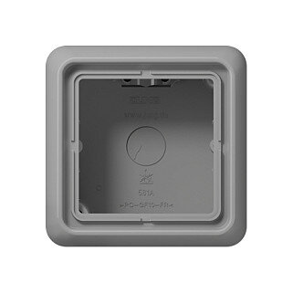 Jung CD 581A GR Aufputz-Kappe 1f mit Rahmen