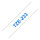 Brother TZe-233 Schriftband, 12mm x 8m, blau auf weiß, selbstklebend