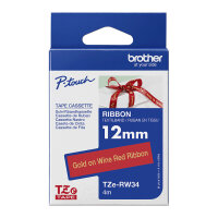 Brother TZe-RW34 P-touch textiles Schriftband gold auf...