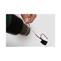 Brother HSe-261E Schrumpfschlauch schwarz auf wei (31 mm)