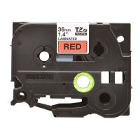 Schriftbandkassette Brother 36mm rot/schwarz TZe-461