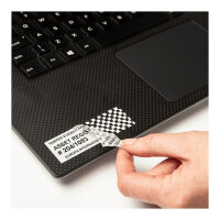 Schriftbandkassette Brother 24mm weiß/schwarz TZe-SE5