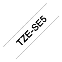 Schriftbandkassette Brother 24mm weiß/schwarz TZe-SE5