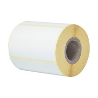 Einzeletikettenrolle Brother weiss 76x44mm 400St./Rolle 8er