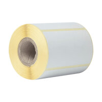 Einzeletikettenrolle Brother weiss 76x44mm 400St./Rolle 8er