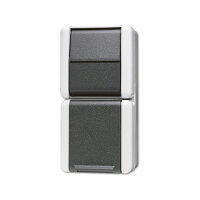 Jung 876 W AP/WD-Steckdose mit Wechselschalter