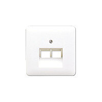 Jung CD 569-2 UA WW Abdeckung für zwei IAE/UAE-Dosen