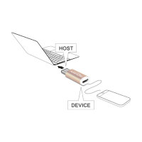 USB3.1 C-B micro ST-BU Adapter kupferfarben Delock