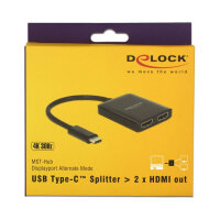 Adapter USB-C > Splitter 2x HDMI (BU)/DisplayPort (BU)...
