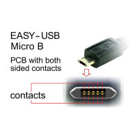 Delock 83857 USB Kabel 3 m USB A Micro-USB B Schwarz