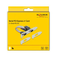 2x seriell DeLock PCI Express Adapter