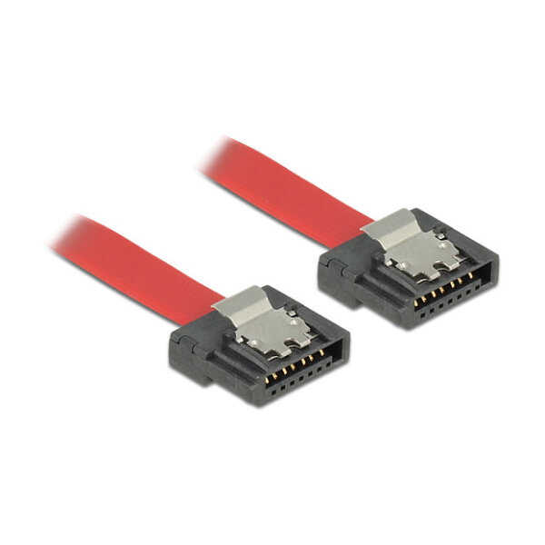 DeLock SATA 6 Gb/s Kabel 10 cm rot FLEXI