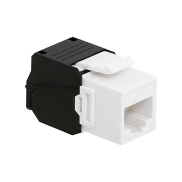 LogiLink Keystone CAT6a RJ45 Buchse UTP AWG 22-26 180° Werkzeuglos