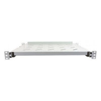 ALLNET Fachboden ausziehbar für 800mm Schrank tiefe Lichtgrau t550-650mm