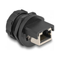 DeLock RJ45 Cat.6A Kupplung mit Verschlusskappe zum...