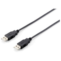 USB A-A 5m St-St schwarz Equip #
