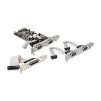 seriell PCIe 4x+1x parallel DeLock