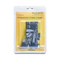 seriell PCIe 4x+1x parallel DeLock