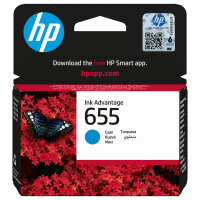HP 655 - Cyan - original - Tintenpatrone - fr Deskjet Ink Advantage 3525, Ink Advantage 46XX, Ink Advantage 5525, Ink Advantage 6525