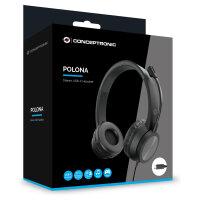 CONCEPTRONIC Headset USB-C Mikro,int.Bed.Stereo 2.0m sw