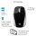 HP Maus 200 Kabellos USB-A 3-Tasten Silber/Schwarz