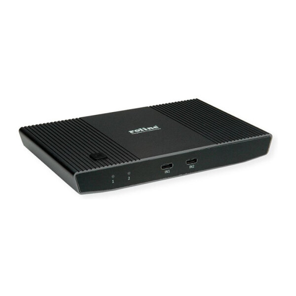 ROLINE KVM Switch, HDMI 4K, USB, 1 User - 2 Mobilgerte