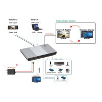 ROLINE KVM Switch, HDMI 4K, USB, 1 User - 2 Mobilgerte