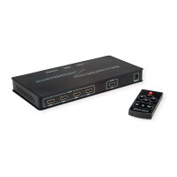 ROLINE HDMI 4x1 QUAD Multi-Viewer Switch, nahtlose Umschaltung