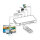 ROLINE HDMI 4x1 QUAD Multi-Viewer Switch, nahtlose Umschaltung