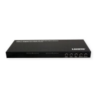 VALUE HDMI Matrix Switch, 4x2 QUAD Multi-Viewer, nahtlose Umschaltung