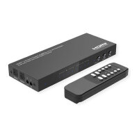 VALUE 4K HDMI Matrix Switch, 4 x 2, mit Fernbedienung
