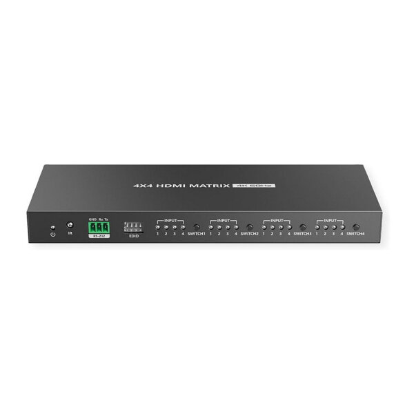 VALUE 4K HDMI Matrix Switch, 4 x 4, mit Fernbedienung